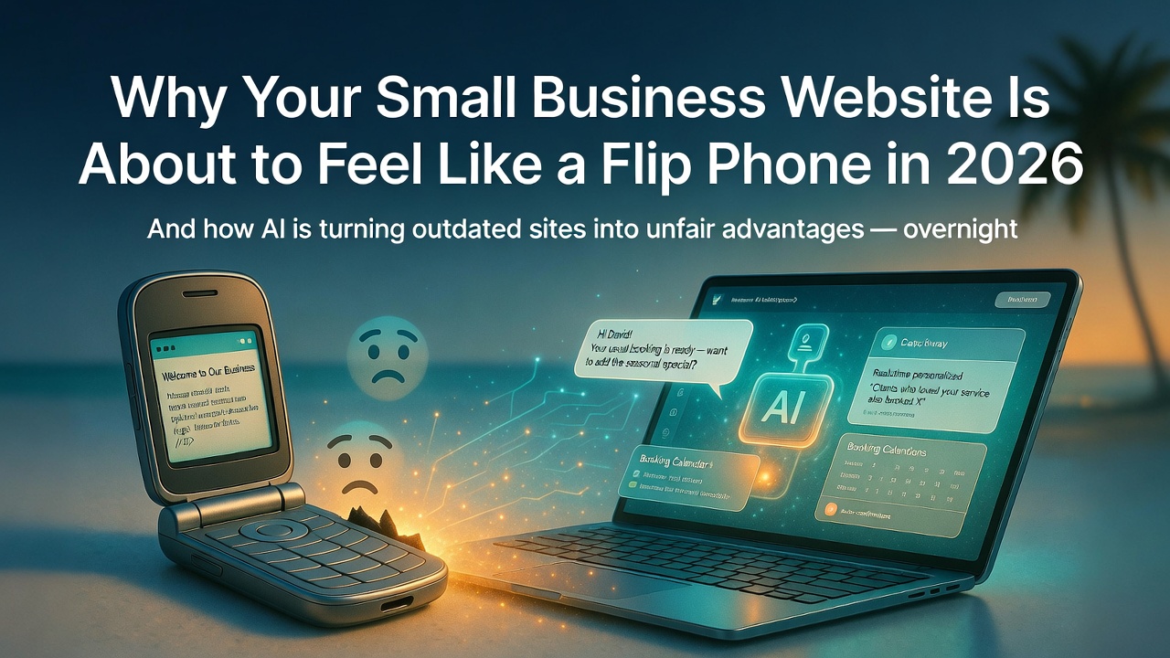 Why Your Small Business Website Is About to Feel Like a Flip Phone in 2026 (And How AI Is Fixing That Overnight)